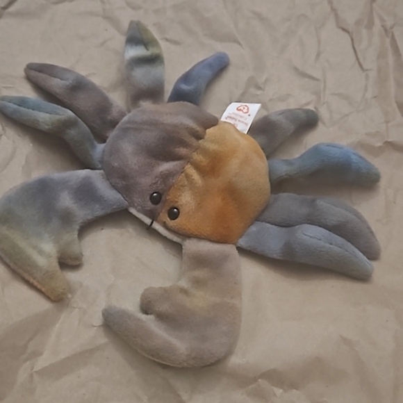 Rare discontinued TY Beanie Baby Claude The Crab Retired September 3 1996 - Picture 1 of 7